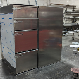 Custom Rolling Drawer Cabinet 1